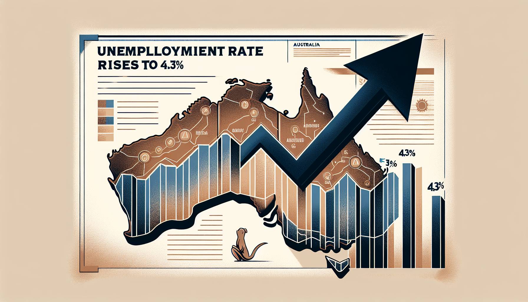 Australia’s June Unemployment Rate Rises to 4.3%